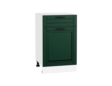 Шкаф нижний с 1 ящиком Дублин 500 Special Green / Белый