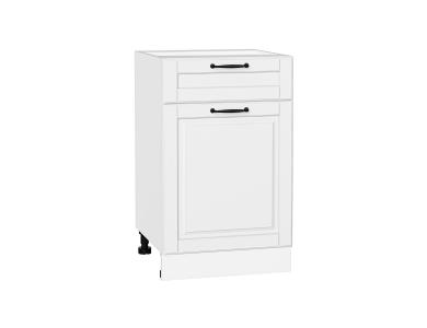 Шкаф нижний с 1 ящиком Дублин 500 Special White / Белый