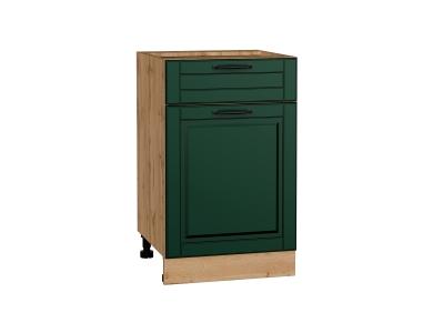 Шкаф нижний с 1 ящиком Дублин 500 Special Green / Дуб вотан