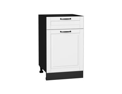 Шкаф нижний с 1 ящиком Дублин 500 Special White / Graphite