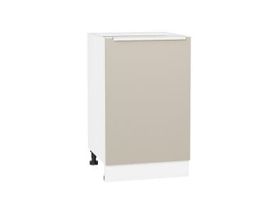 Шкаф нижний Фьюжн 500 Cream Silk / Белый