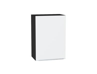 Шкаф верхний Фьюжн 500 Silky White / Graphite