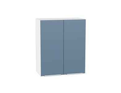 Шкаф верхний Фьюжн 600 Silky Blue / Белый
