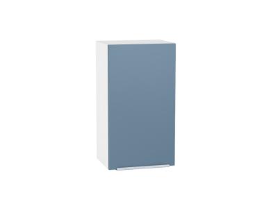Шкаф верхний Фьюжн 400 Silky Blue / Белый