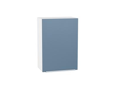 Шкаф верхний Фьюжн 500 Silky Blue / Белый