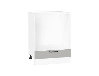 Шкаф под духовку Флэт 600 Light Grey In 2S / Белый