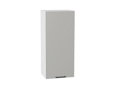 Шкаф верхний Флэт 400Н Light Grey In 2S / Белый