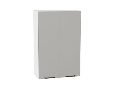 Шкаф верхний Флэт 600Н Light Grey In 2S / Белый