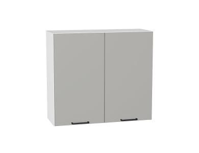Шкаф верхний Флэт 800 Light Grey In 2S / Белый