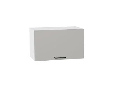 Шкаф верхний горизонтальный Флэт 600 Light Grey In 2S / Белый