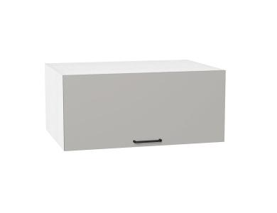 Шкаф верхний горизонтальный с увеличенной глубиной Флэт 810 Light Grey In 2S / Белый