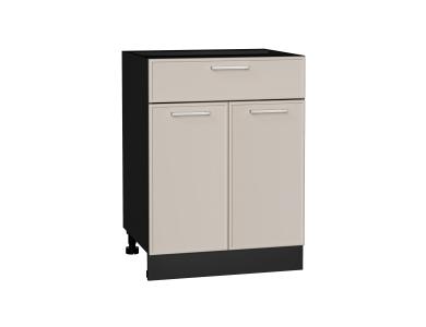 Шкаф нижний с 1 ящиком Квадро 601М Кашемир / Graphite