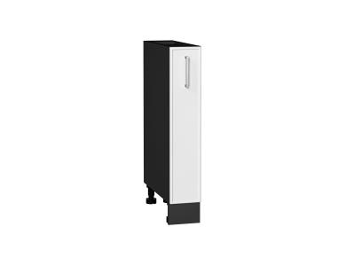 Нижняя бутылочница Квадро 150 Белый / Graphite