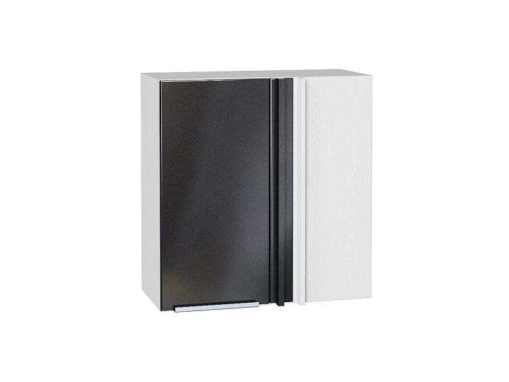 Шкаф верхний прямой угловой Фьюжн 700 Anthracite / Белый