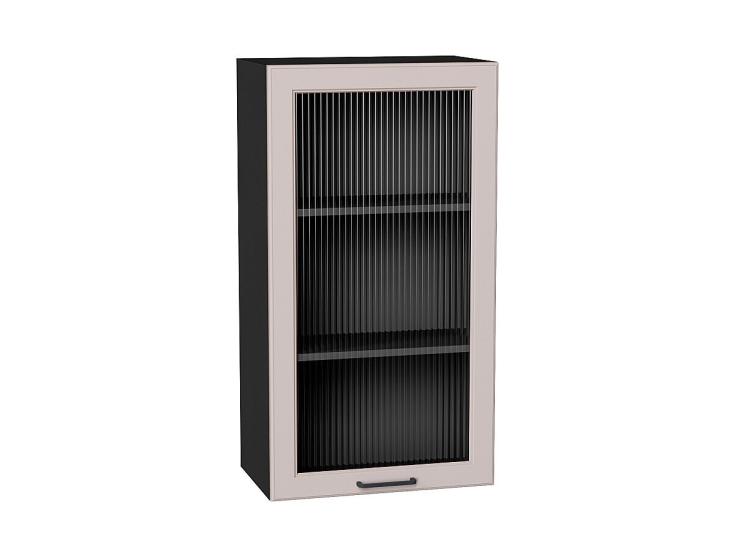 Шкаф верхний со стеклом Барселона 500Н Кашемир / Graphite