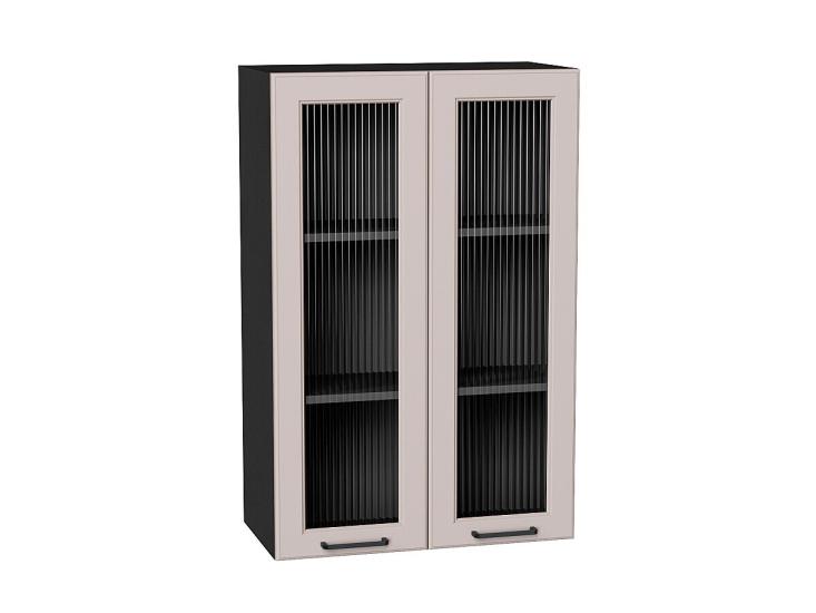 Шкаф верхний со стеклом Барселона 600Н Кашемир / Graphite