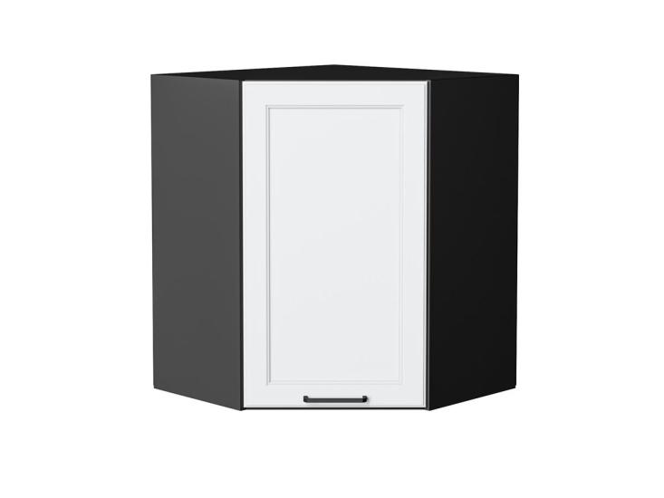 Шкаф верхний угловой Барселона 590 Белый / Graphite