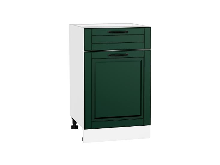 Шкаф нижний с 1 ящиком Дублин 500 Special Green / Белый