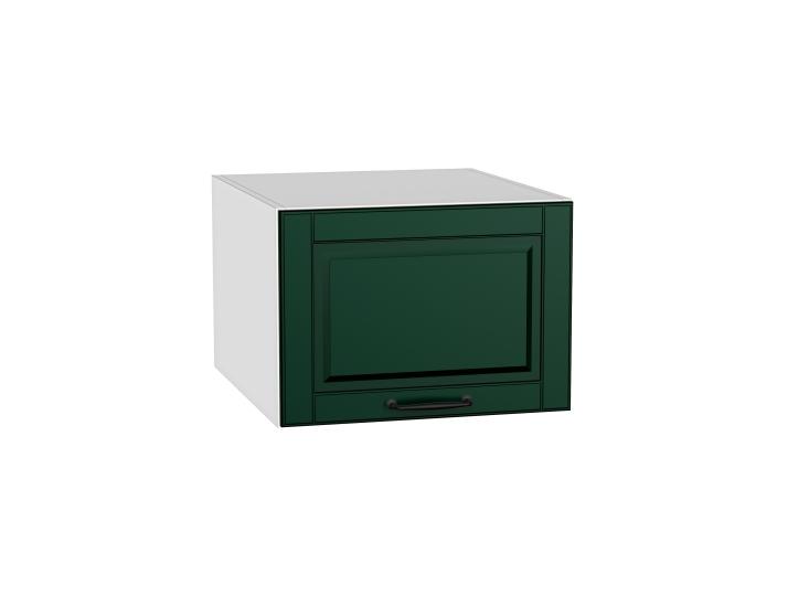 Шкаф верхний горизонтальный с увеличенной глубиной Дублин 510 Special Green / Белый
