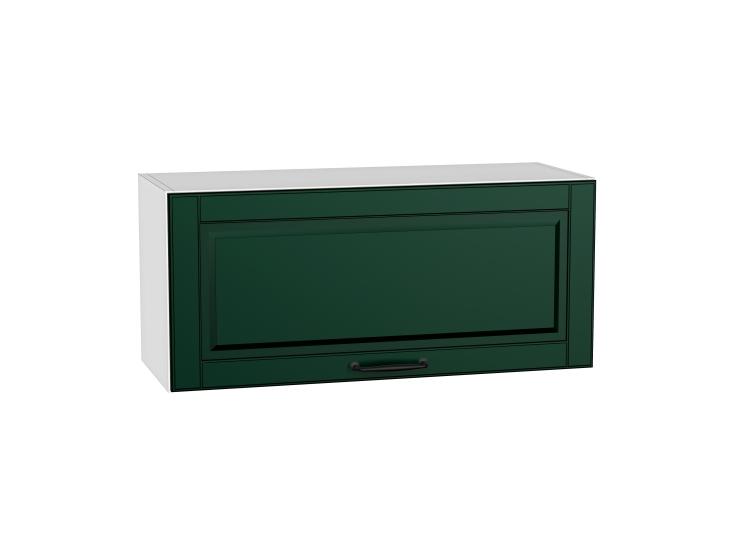 Шкаф верхний горизонтальный Дублин 800 Special Green / Белый