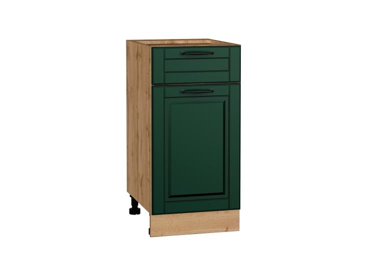 Шкаф нижний с 1 ящиком Дублин 400 Special Green / Дуб вотан