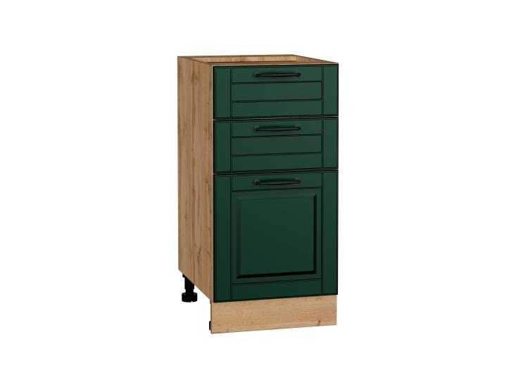 Шкаф нижний с 3-мя ящиками Дублин 400 Special Green / Дуб вотан