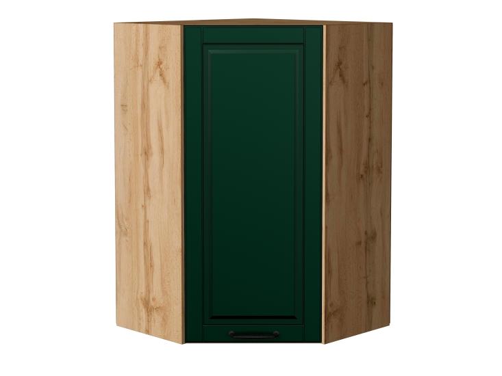 Шкаф верхний угловой Дублин 590Н Special Green / Дуб вотан