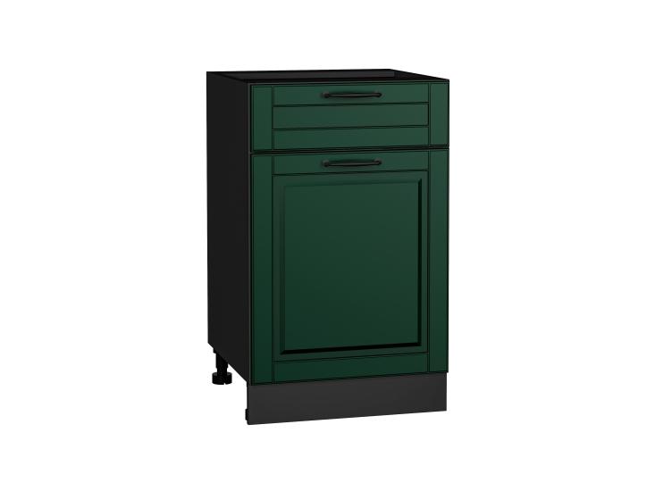 Шкаф нижний с 1 ящиком Дублин 500 Special Green / Graphite
