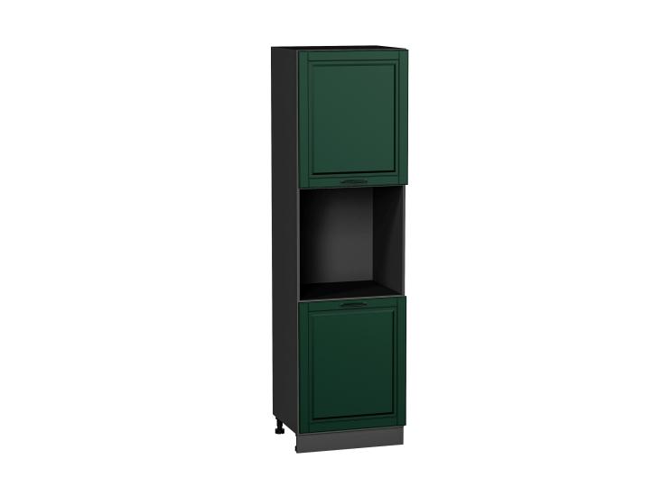 Шкаф пенал под бытовую технику Дублин 600 (для верхних шкафов 720) Special Green / Graphite