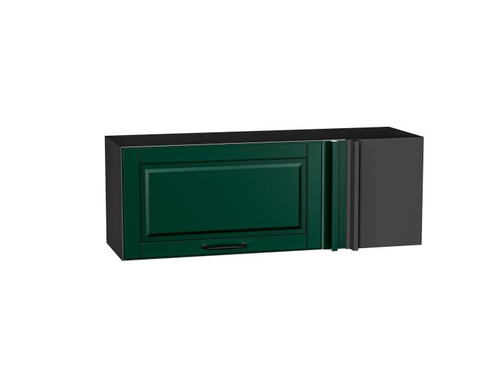 Шкаф верхний прямой угловой горизонтальный Дублин 1000 Special Green / Graphite