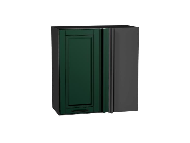 Шкаф верхний прямой угловой Дублин 700 Special Green / Graphite