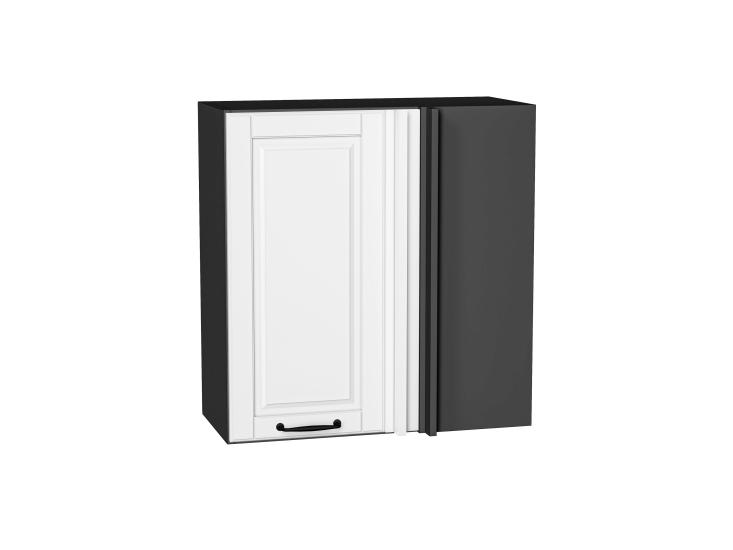 Шкаф верхний прямой угловой Дублин 700 Special White / Graphite