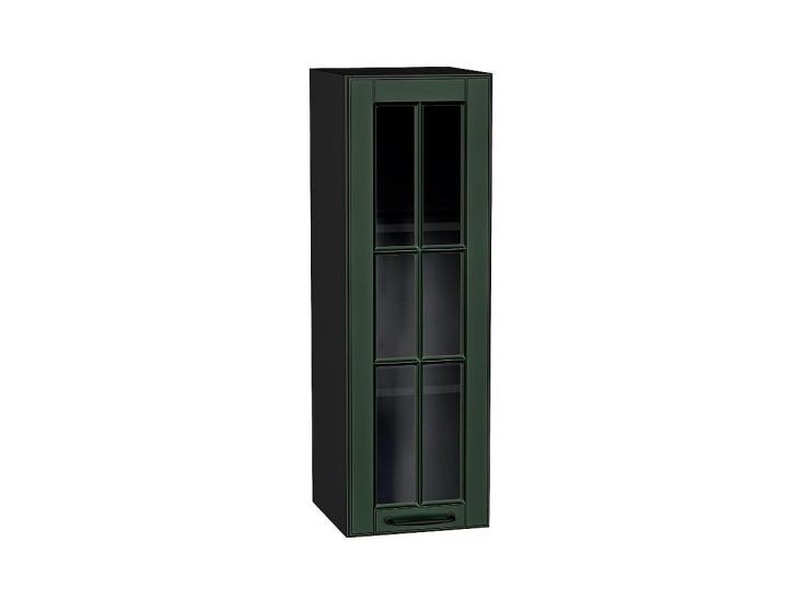 Шкаф верхний со стеклом Дублин 300Н Special Green / Graphite