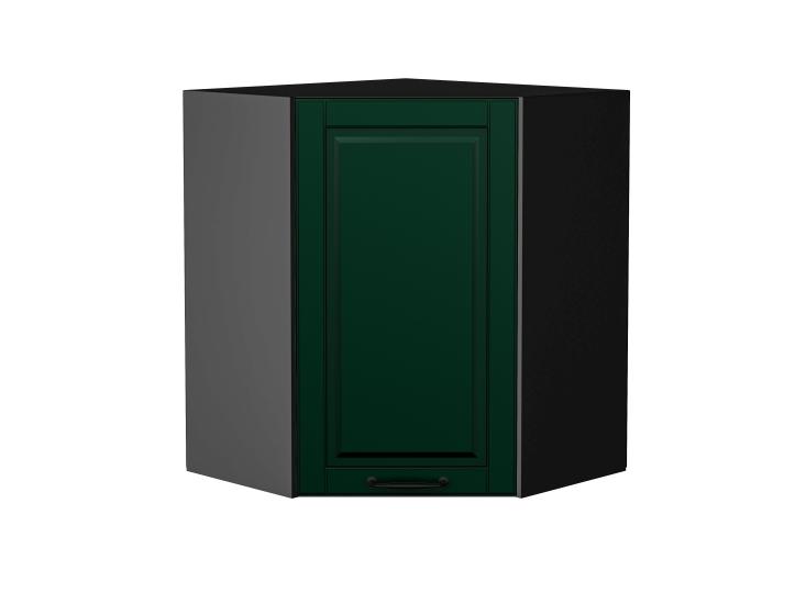 Шкаф верхний угловой Дублин 590 Special Green / Graphite