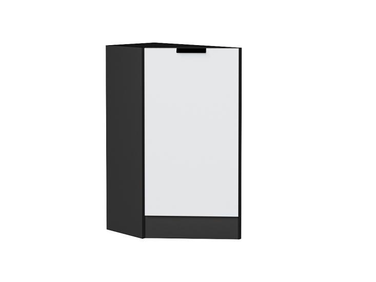 Шкаф нижний торцевой Евро 300 (прав.) Белый / Graphite