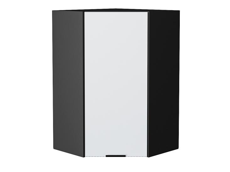 Шкаф верхний угловой Евро 590Н Белый / Graphite