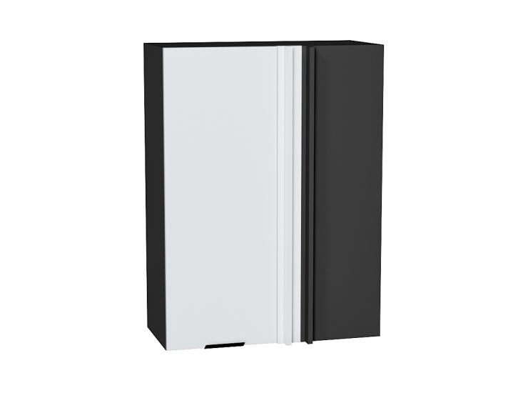 Шкаф верхний прямой угловой Евро 700Н Белый / Graphite