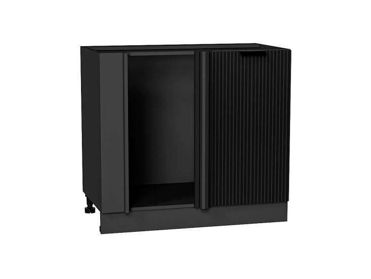 Шкаф нижний угловой Евро Лайн 990М Антрацит / Graphite