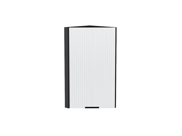 Шкаф верхний торцевой Евро Лайн 300 Белый / Graphite