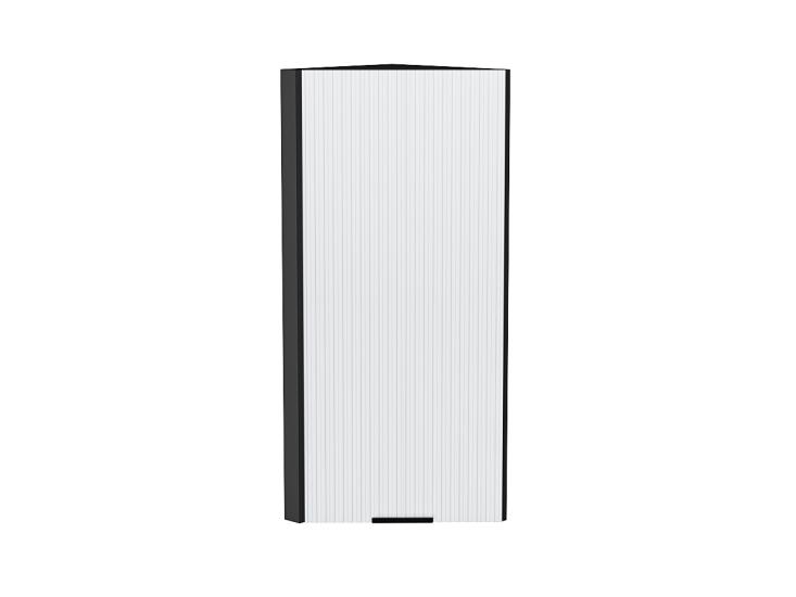 Шкаф верхний торцевой Евро Лайн 300Н Белый / Graphite