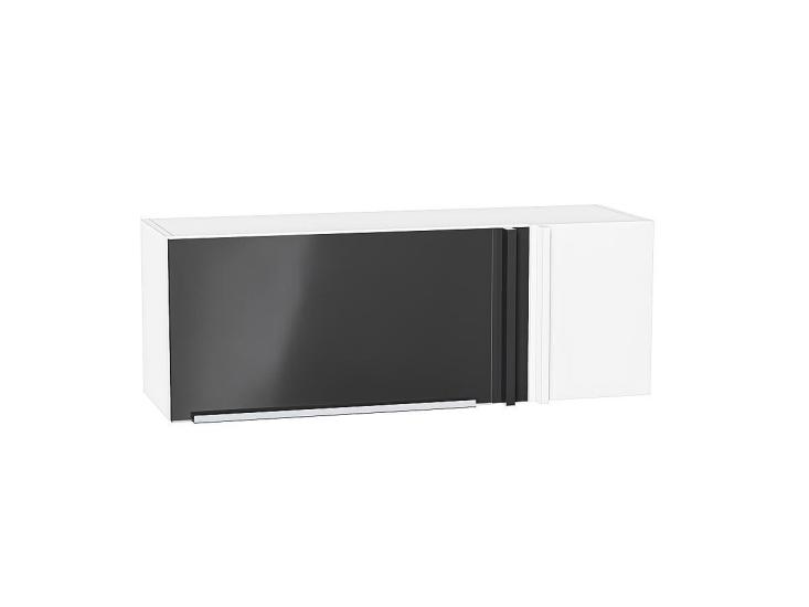 Шкаф верхний прямой угловой горизонтальный Фьюжн 1000 Anthracite / Белый