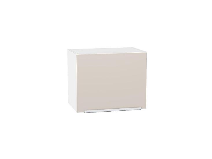 Шкаф верхний горизонтальный Фьюжн 450 Cream Silk / Белый