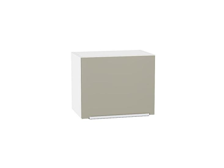 Шкаф верхний горизонтальный Фьюжн 450 Silky Grey / Белый