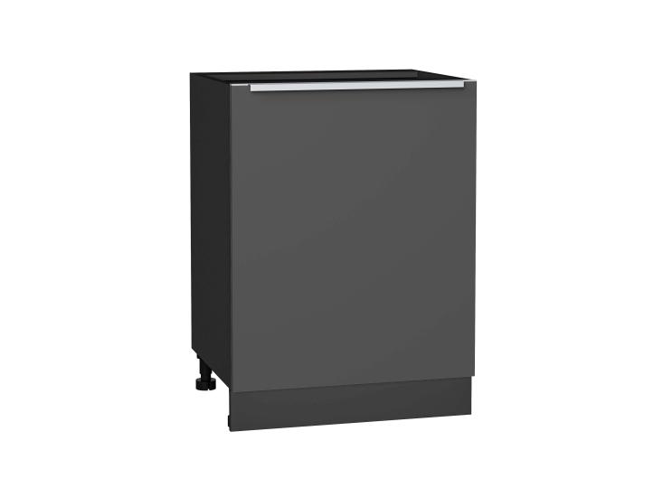 Шкаф нижний с 1-ой дверцей Фьюжн 600М Stormy Silk / Graphite