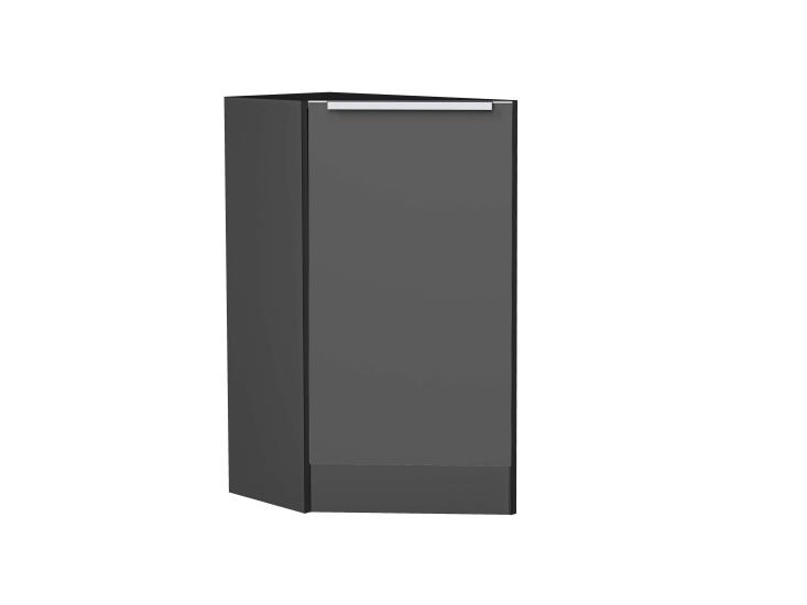 Шкаф нижний торцевой Фьюжн 300 Stormy Silk / Graphite