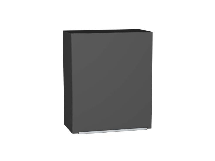 Шкаф верхний с 1-ой дверцей Фьюжн 600М Stormy Silk / Graphite