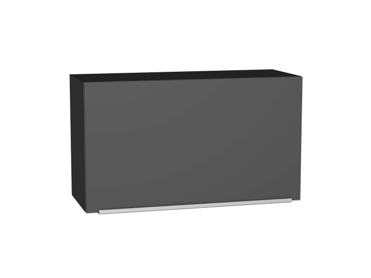 Шкаф верхний горизонтальный Фьюжн 809 Stormy Silk / Graphite