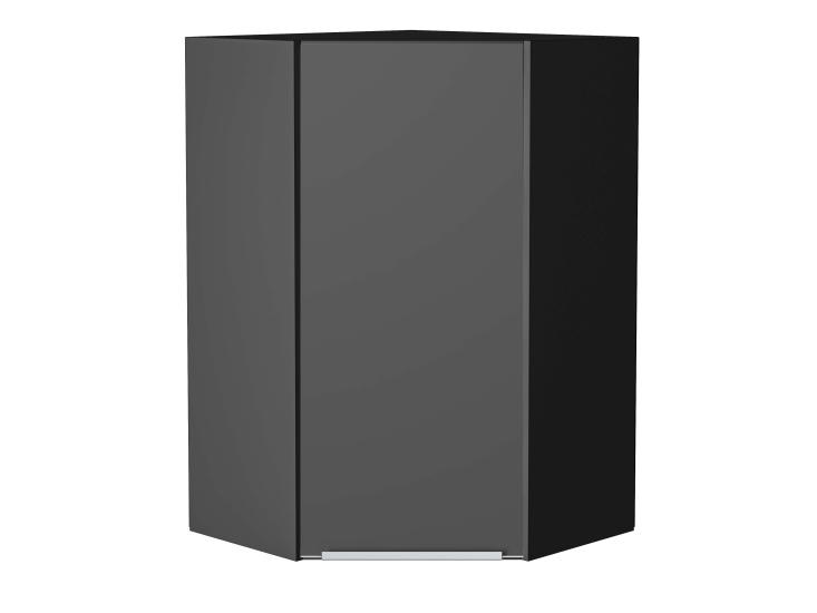 Шкаф верхний угловой Фьюжн 599 Stormy Silk / Graphite