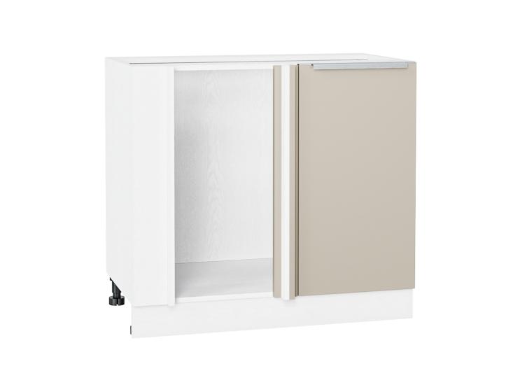 Шкаф нижний угловой Фьюжн 990М Cream Silk / Белый
