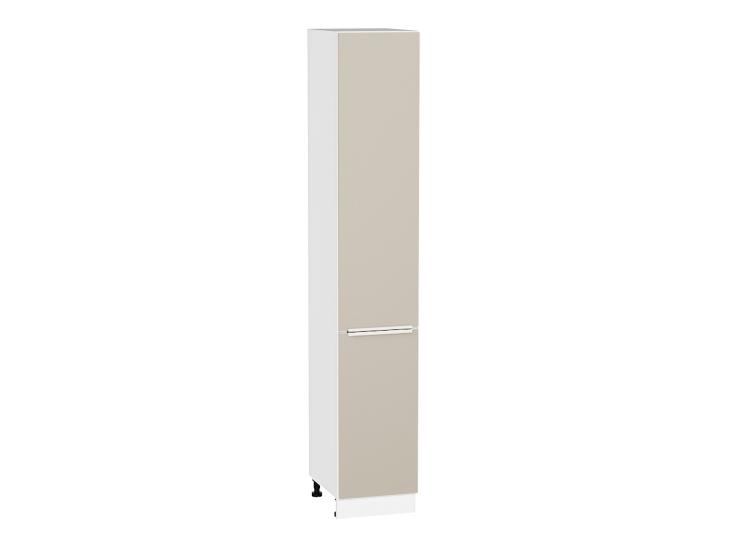 Шкаф пенал Фьюжн 400Н (для верхних шкафов 920) Cream Silk / Белый
